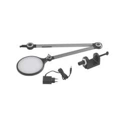 Arbejdsrum/Kontor|Bordlamper ^ Lindby LED-klemlampe Nyxaris, grå, metal, CCT, 52 cm