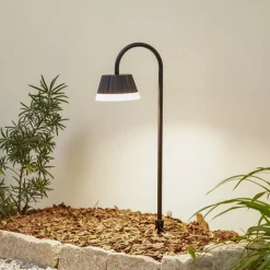 Lindby Udendørs Spot > LED-lampe med jordspyd Ameline, antracit, IP65, 77 cm