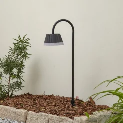 Lindby Udendørs Spot > LED-lampe med jordspyd Ameline, antracit, IP65, 77 cm