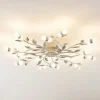 Lindby Gang|Loftlamper > LED-loftlampe Bolonia, bronze/hvid, Ø 80 cm