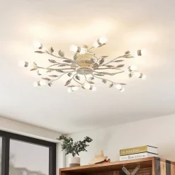 Lindby Gang|Loftlamper > LED-loftlampe Bolonia, bronze/hvid, Ø 80 cm