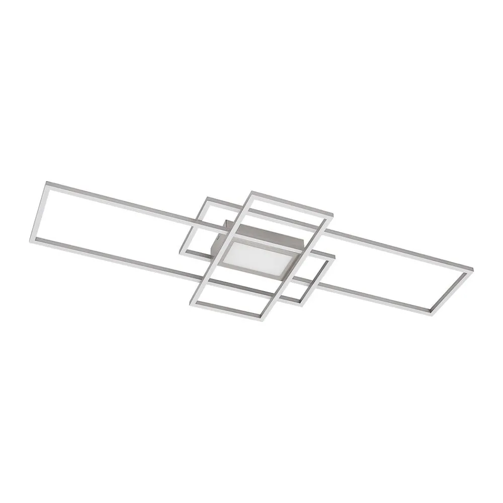Lindby Loftlamper|Loftlamper > LED-loftlampe Caitlin, nikkel, metal, 105 cm