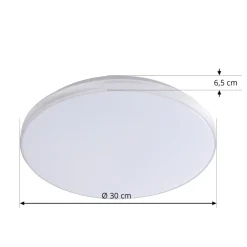 Gang|Loftlamper ^ Lindby LED-loftlampe Comora, Ø 35 cm, hvid, IP44, 3000K