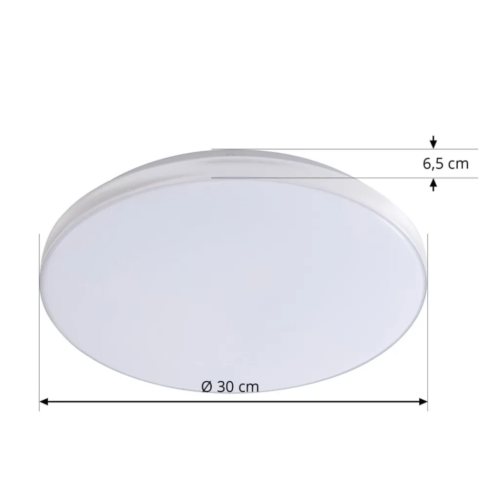 Gang|Loftlamper ^ Lindby LED-loftlampe Comora, Ø 35 cm, hvid, IP44, 3000K