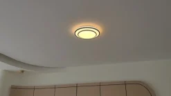 Gang|Loftlamper ^ Lindby LED-loftlampe Duala, sort, RGB, CCT, fjernbetjening