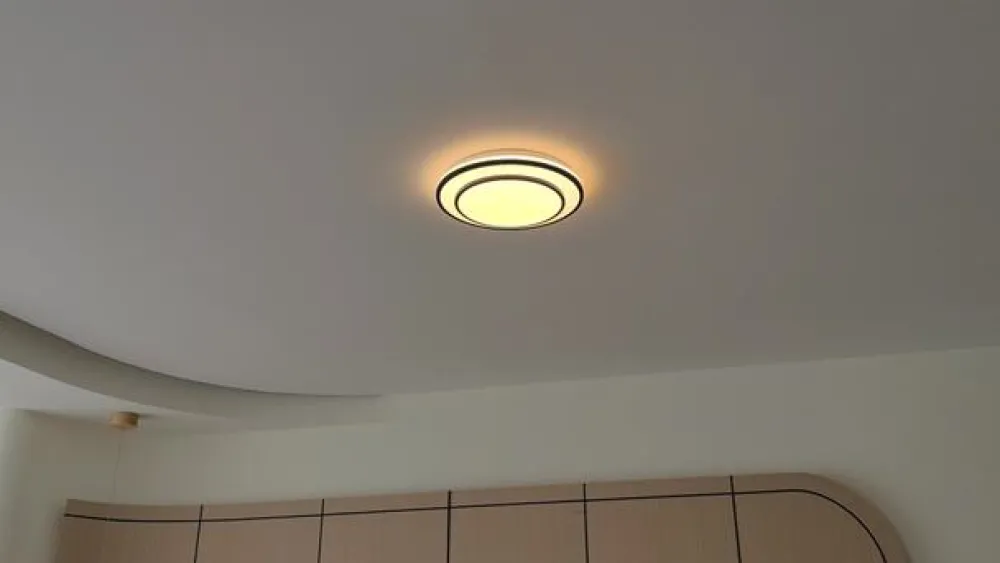Gang|Loftlamper ^ Lindby LED-loftlampe Duala, sort, RGB, CCT, fjernbetjening