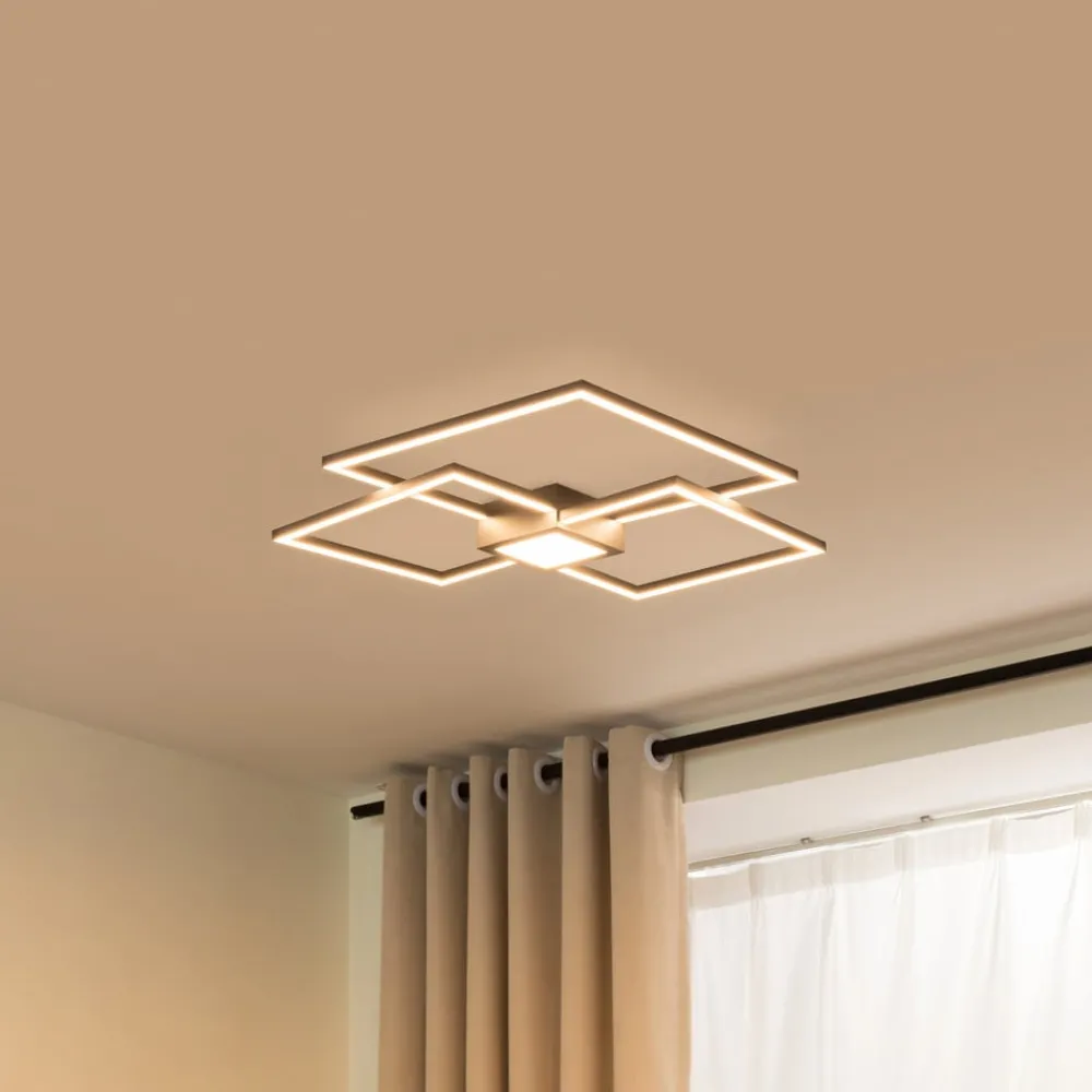 Lindby Loftlamper > LED-loftlampe Duetto, 65 cm, antracit, 38 W, aluminium