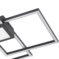 Lindby Loftlamper > LED-loftlampe Duetto, 65 cm, antracit, 38 W, aluminium