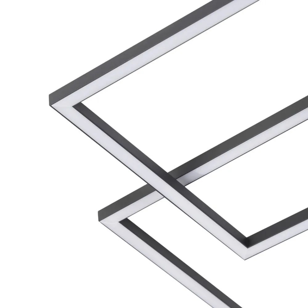 Lindby Loftlamper > LED-loftlampe Duetto, 65 cm, antracit, 38 W, aluminium