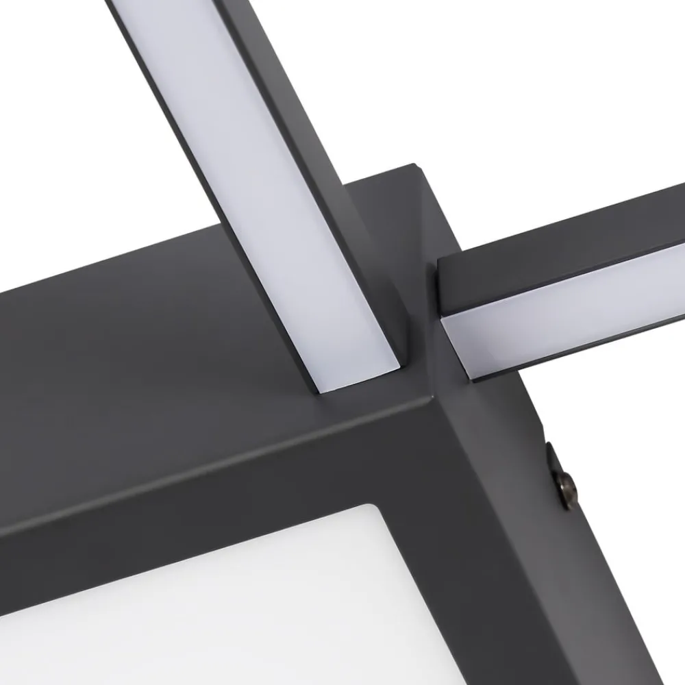 Lindby Loftlamper > LED-loftlampe Duetto, 65 cm, antracit, 38 W, aluminium