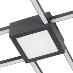 Lindby Loftlamper > LED-loftlampe Duetto, 65 cm, antracit, 38 W, aluminium
