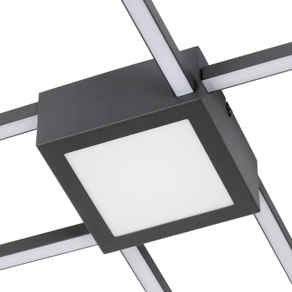 Lindby Loftlamper > LED-loftlampe Duetto, 65 cm, antracit, 38 W, aluminium