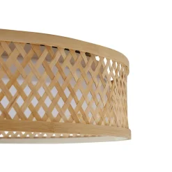 Lindby Loftlamper|Loftlamper > LED-loftlampe Eilif, bambus, Ø 40 cm
