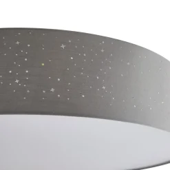 Lindby Loftlamper > LED-loftlampe Ellamina, 60 cm, lysegrå, tekstil