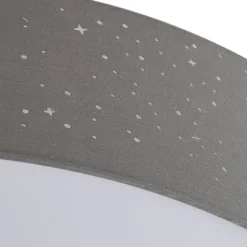 Lindby Loftlamper > LED-loftlampe Ellamina, 60 cm, lysegrå, tekstil