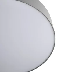 Lindby Loftlamper > LED-loftlampe Ellamina, 60 cm, lysegrå, tekstil