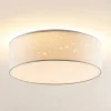Lindby Loftlamper|Pendellamper > LED-loftlampe Ellamina, 40 cm, hvid, tekstil
