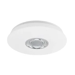 Lindby Loftlamper|Pendellamper > LED-loftlampe Elpida, højttaler, hvid, Ø 39cm