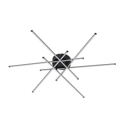 Lindby Loftlamper > LED-loftlampe Elviano, Ø 80 cm, sort, 3.000 K