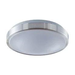 Lindby Gang|Loftlamper > LED-loftlampe Emelie, Ø 27 cm, aluminiumsfarvet, metal
