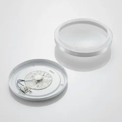 Lindby Gang|Loftlamper > LED-loftlampe Emelie, Ø 27 cm, aluminiumsfarvet, metal