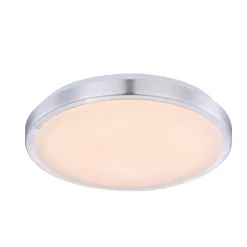 Lindby Gang|Loftlamper > LED-loftlampe Emelie, Ø 35 cm, aluminiumsfarvet, metal