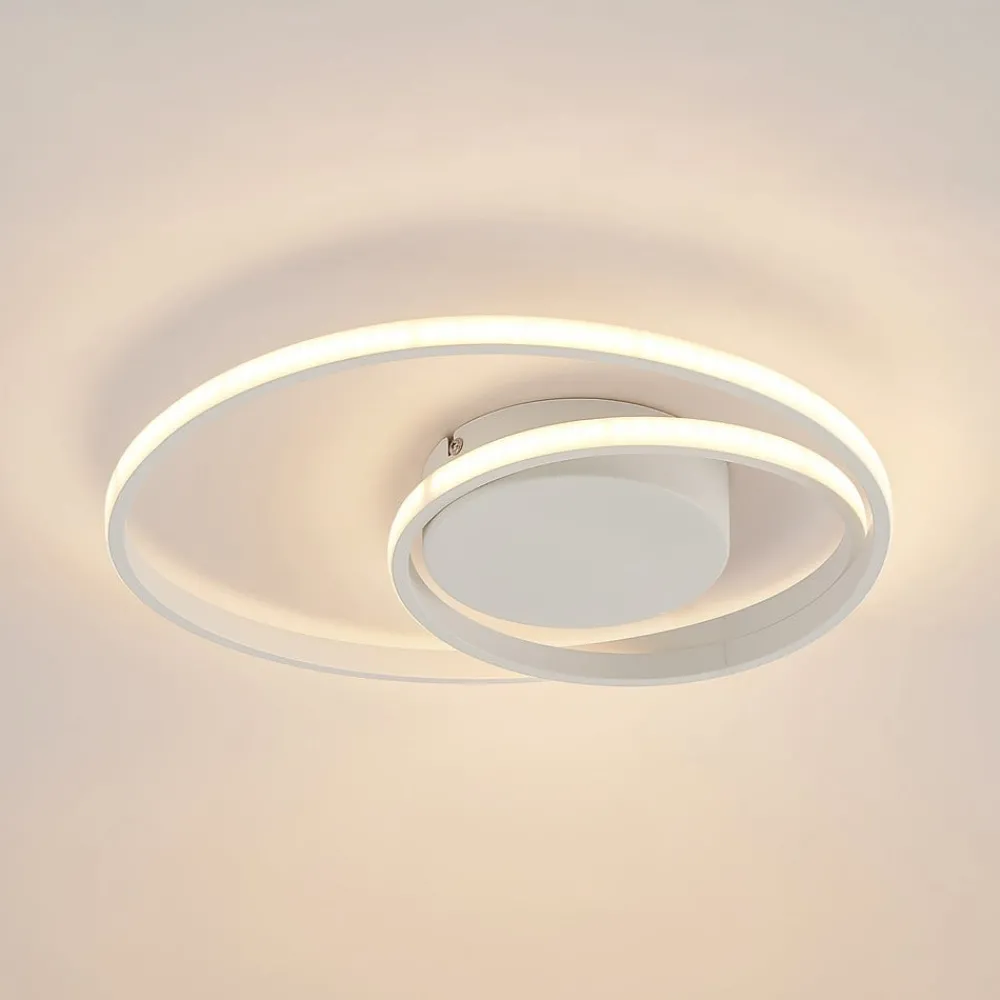 Lindby Loftlamper|Loftlamper > LED-loftlampe Emisua, hvid, CCT, dæmpbar