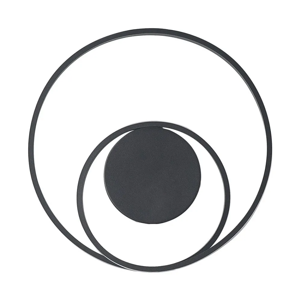 Lindby Loftlamper|Loftlamper > LED-loftlampe Emisua, sort, CCT, dæmpbar
