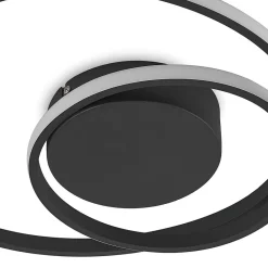 Lindby Loftlamper|Loftlamper > LED-loftlampe Emisua, sort, CCT, dæmpbar