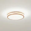 Loftlamper|Pendellamper ^ Lindby LED-loftlampe Emiva, Ø 39,5 cm, CCT, træ