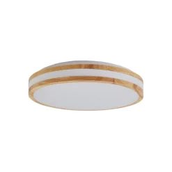Loftlamper|Pendellamper ^ Lindby LED-loftlampe Emiva, Ø 39,5 cm, CCT, træ