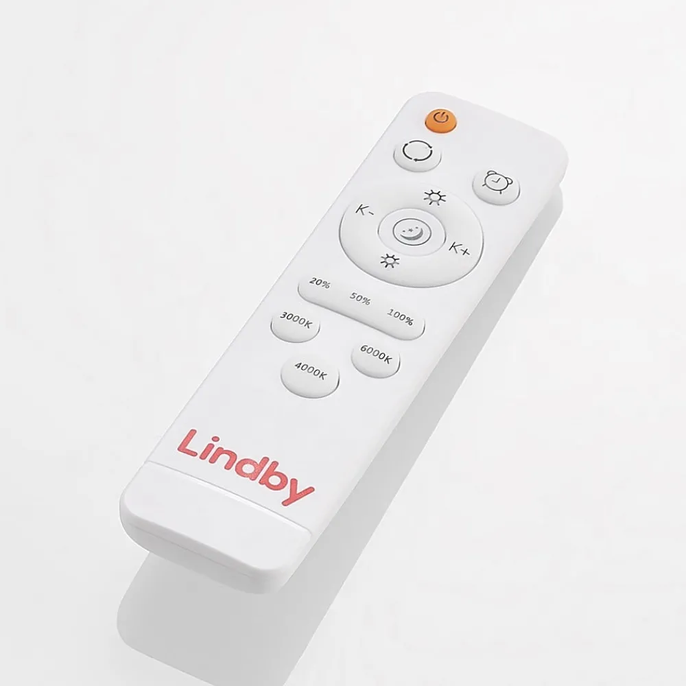 Lindby Gang|Loftlamper > LED-loftlampe Emiva, 50 cm, CCT, fjernbetjening, træ