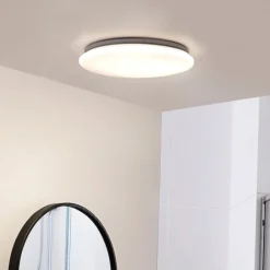 Gang|Loftlamper ^ Lindby LED-loftlampe Eovi, Ø 33 cm, hvid, 3.000 K, rund