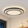 Lindby Gang|Loftlamper > LED-loftlampe Essina, sort, metal, CCT, dæmpbar.