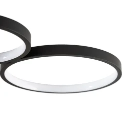 Lindby Loftlamper|Pendellamper > LED-loftlampe Evengeline, sort, aluminium, 88 cm