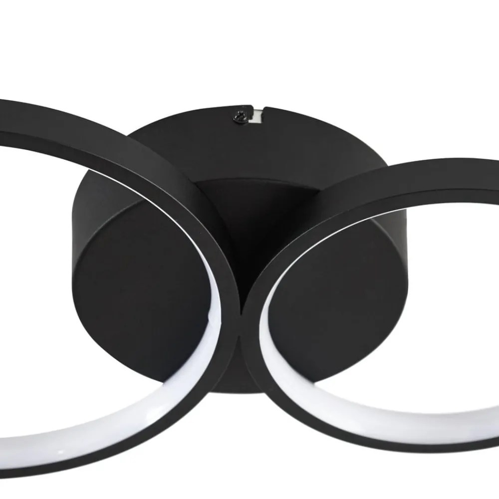Lindby Loftlamper|Pendellamper > LED-loftlampe Evengeline, sort, aluminium, 88 cm