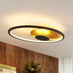 Lindby Loftlamper|Pendellamper > LED-loftlampe Feival, 61 cm, rust/guld, dæmpbar