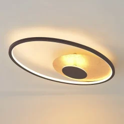Lindby Loftlamper|Pendellamper > LED-loftlampe Feival, 61 cm, rust/guld, dæmpbar