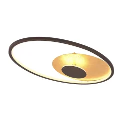 Lindby Loftlamper|Pendellamper > LED-loftlampe Feival, 61 cm, rust/guld, dæmpbar