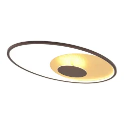 Loftlamper|Loftlamper ^ Lindby LED-loftlampe Feival, 73 cm, rust/guld, dæmpbar