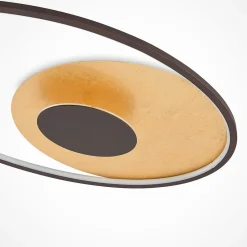 Loftlamper|Loftlamper ^ Lindby LED-loftlampe Feival, 73 cm, rust/guld, dæmpbar