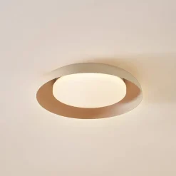 Lindby Gang|Loftlamper > LED-loftlampe Florie, beige, metal, Ø 40 cm