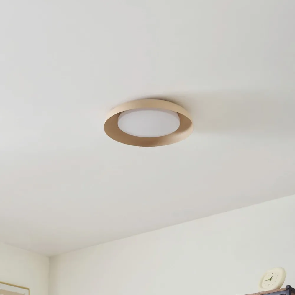 Lindby Gang|Loftlamper > LED-loftlampe Florie, beige, metal, Ø 40 cm