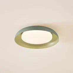 Lindby Gang|Loftlamper > LED-loftlampe Florie, grøn, metal, Ø 40 cm