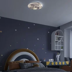 Lindby Gang|Loftlamper > LED-loftlampe Gaios Ø 38 cm, blå, CCT, dæmpbar
