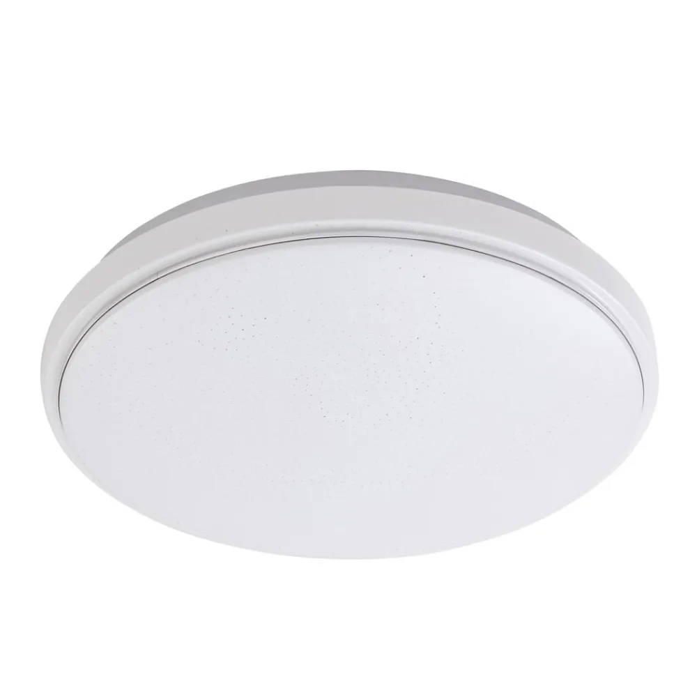 Lindby Gang|Loftlamper > LED-loftlampe Glamo, Ø 39 cm, krom, hvid, IP44