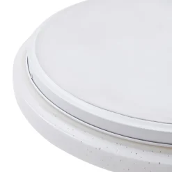 Lindby Gang|Loftlamper > LED-loftlampe Glamo, Ø 39 cm, krom, hvid, IP44