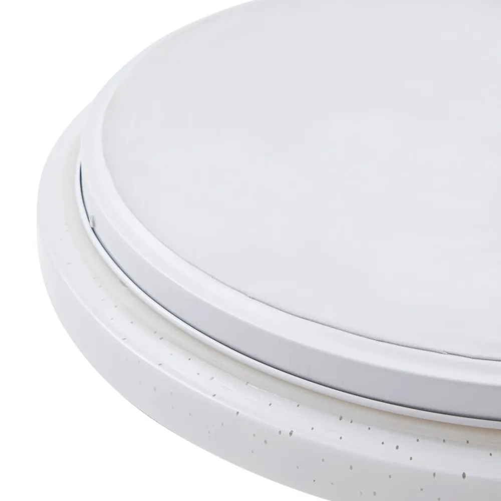 Lindby Gang|Loftlamper > LED-loftlampe Glamo, Ø 39 cm, krom, hvid, IP44