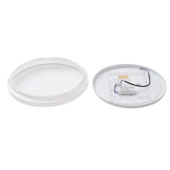 Lindby Gang|Loftlamper > LED-loftlampe Glamo, Ø 39 cm, krom, hvid, IP44