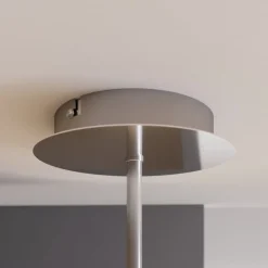 Pendellamper|Loftlamper ^ Lindby LED-loftlampe Gunda, hvid, glas, Ø 48 cm, dæmpbar